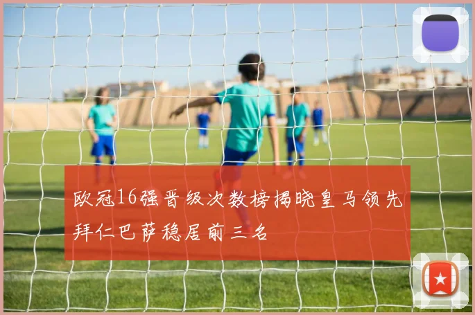 欧冠16强晋级次数榜揭晓皇马领先拜仁巴萨稳居前三名